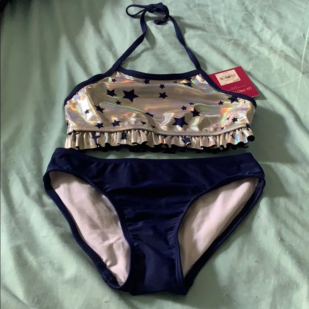 NWT girls 7/8 two piece